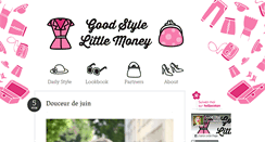 Desktop Screenshot of goodstylelittlemoney.com